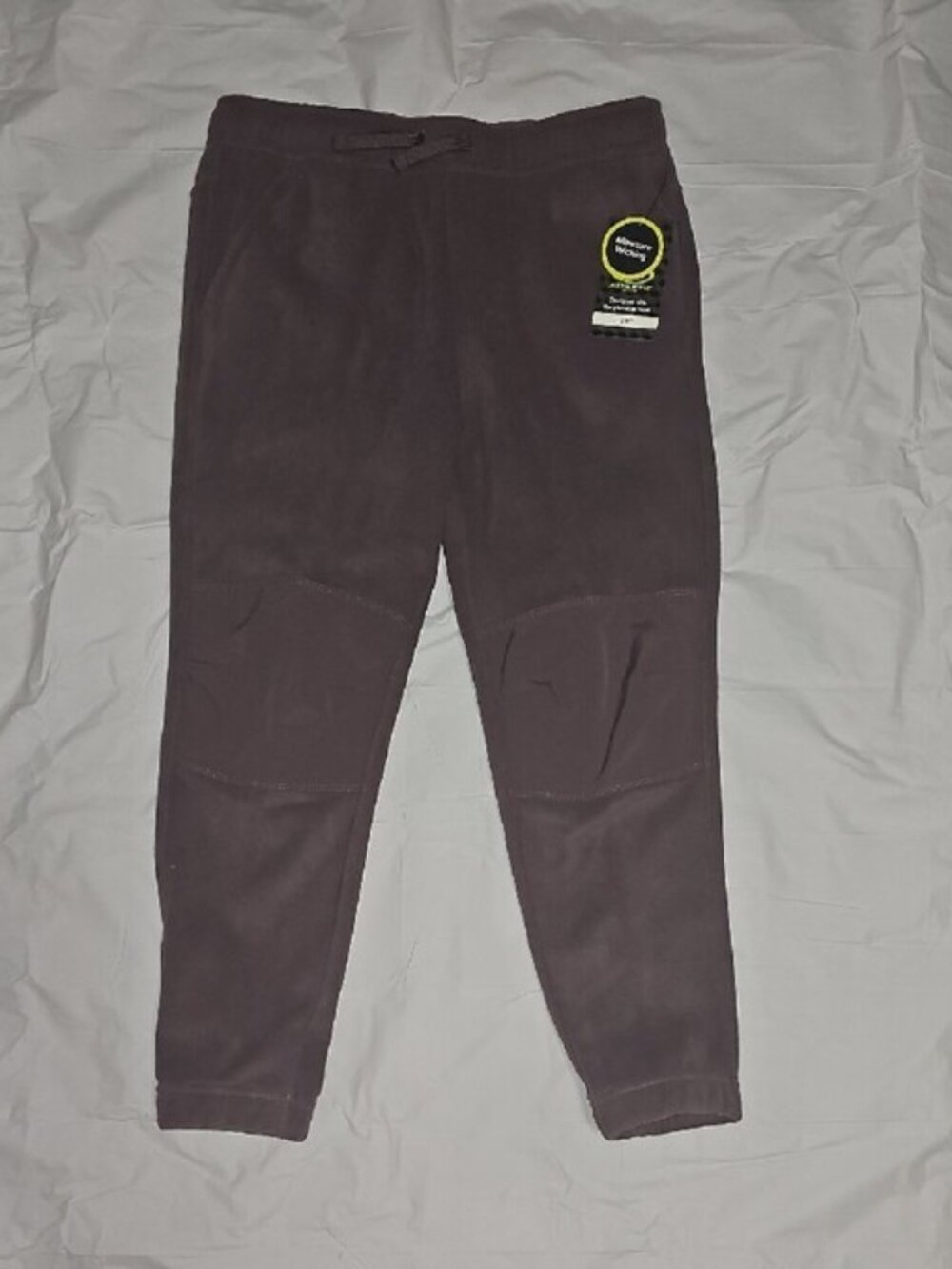 Athletic Works Boys L 10-12 Husky Polar Fleece Jogger Sweatpants, w/Pockets New